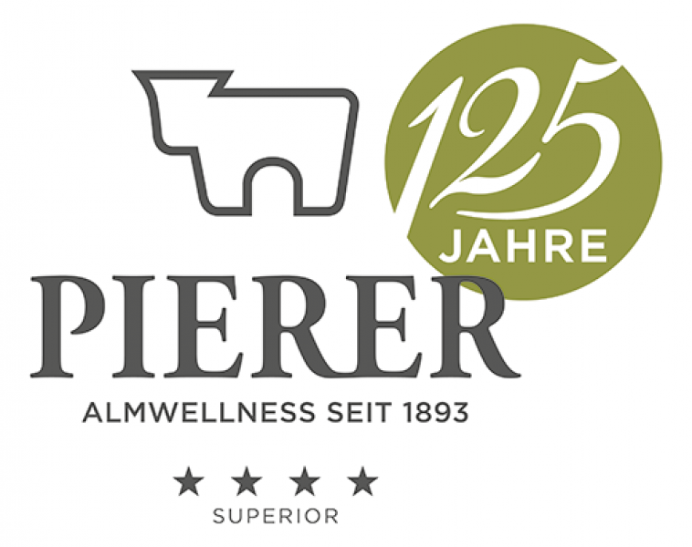 PIERER 125 Jahre Logo 2018 CMYK Kombination grau hellgruen