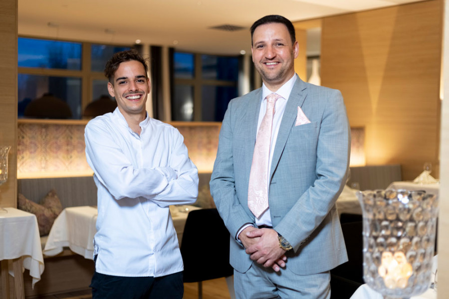 Kuechenchef David Senfter Gastgeber Florian Steiner Dolomitengolf Suites 08