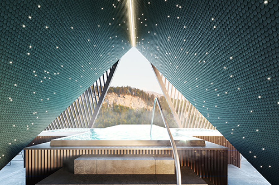 GAMS zu zweit Wolke 7 Innen mit Pool