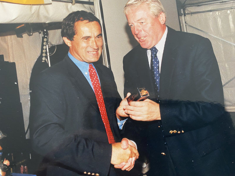 Eröffnung 1998 Franz Wittmann (l.) und Ex Bundeskanzler Franz Vranitzky