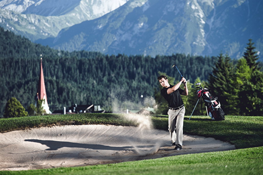 Golf Abschlag Anlage Seefeld Reith