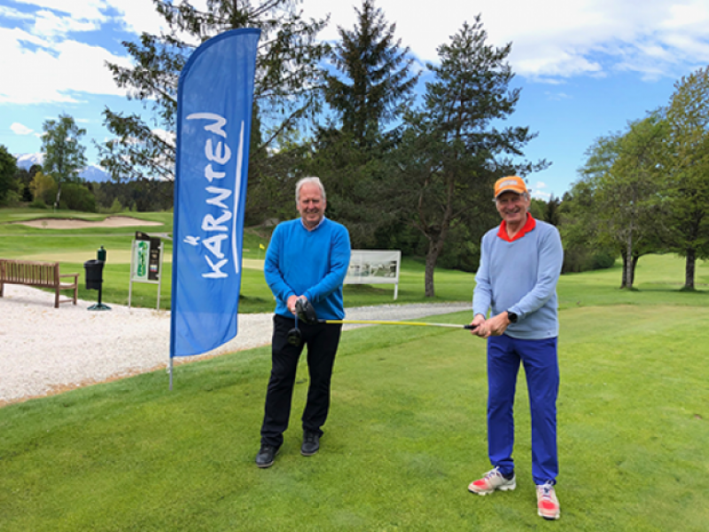 Prasident Hans Jorg Malliga Ehrenmitglied Franz Klammer