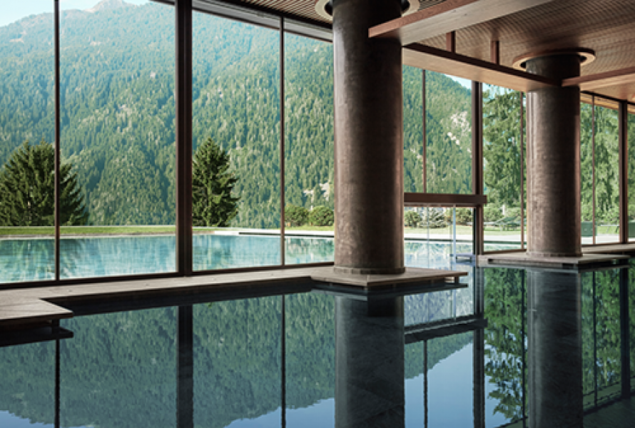 Lefay Resort SPA Dolomiti 5 PISCINA INTERNA ESTERNA SUMMER