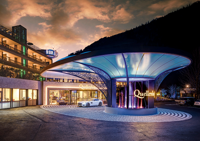 Quellenhof Resort Passeier Eingang 4