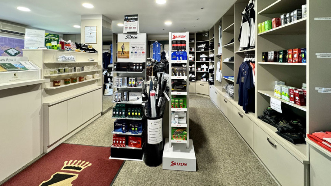 Der Proshop und das Sekretariat des GC Gut Murstätten